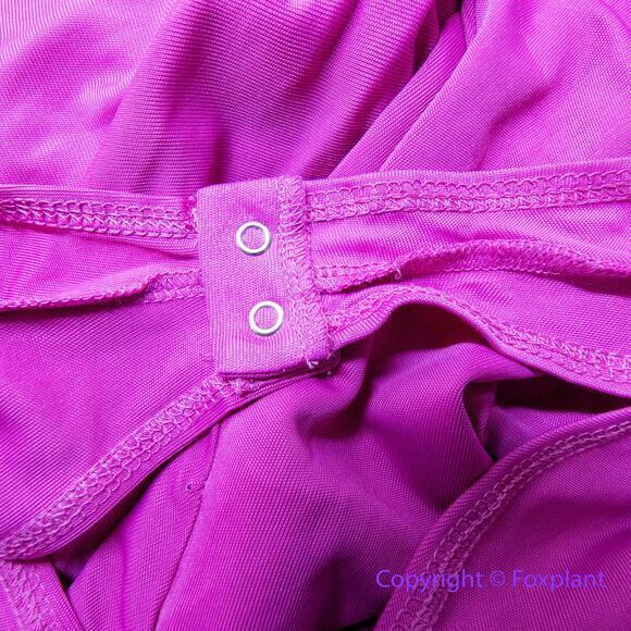 New! FARM Rio Twist Detail Cutout Viscose Long Sleeve Bodysuit in Pink, size S - Picture 11 of 16